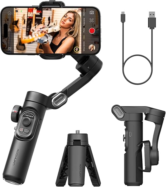 DJI Nacelle intelligente Osmo Mobile SE pour téléphone à 3 axes, vidéos YouTube