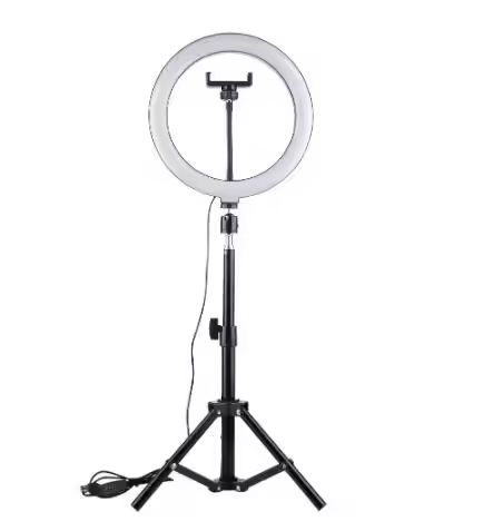 Lumineux 10 Pouces avec Trépied de 2,1 m Lumière d'Appoint pour Direct Maquillage et Photographie