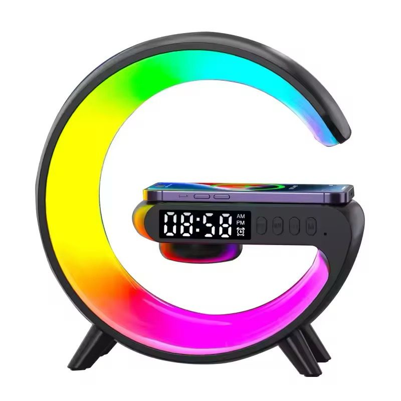 Haut-parleur Mini G Lampe LED rechargeable Chargement sans fil