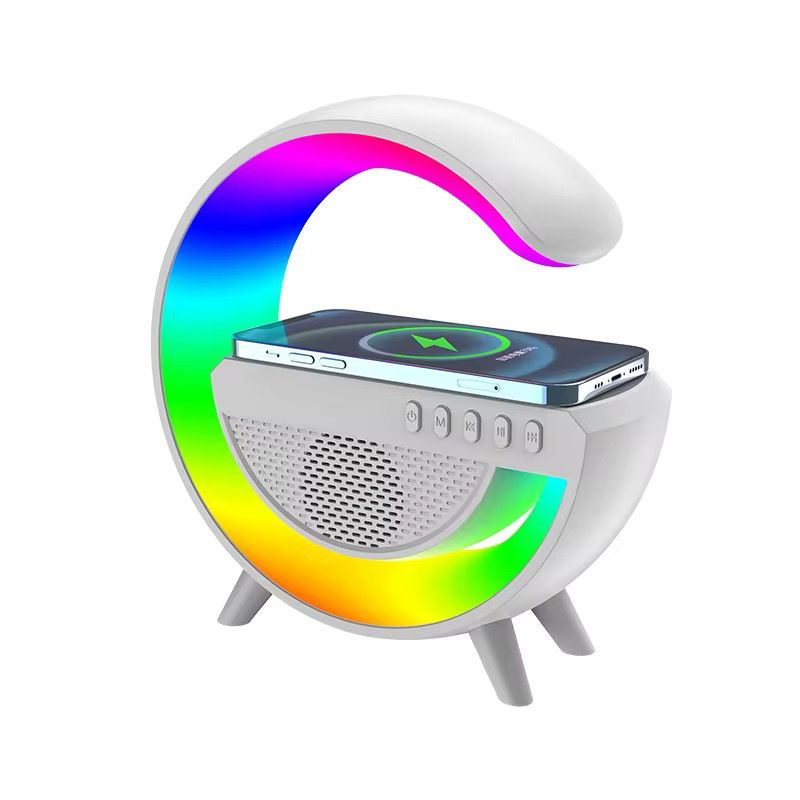 Haut-parleur Mini G Lampe LED rechargeable Chargement sans fil